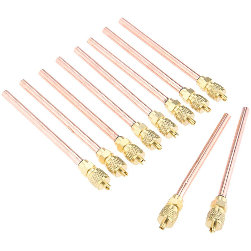 Refrigeration Access HVAC Valve 19G 1/4OD Copper Material Manual Power