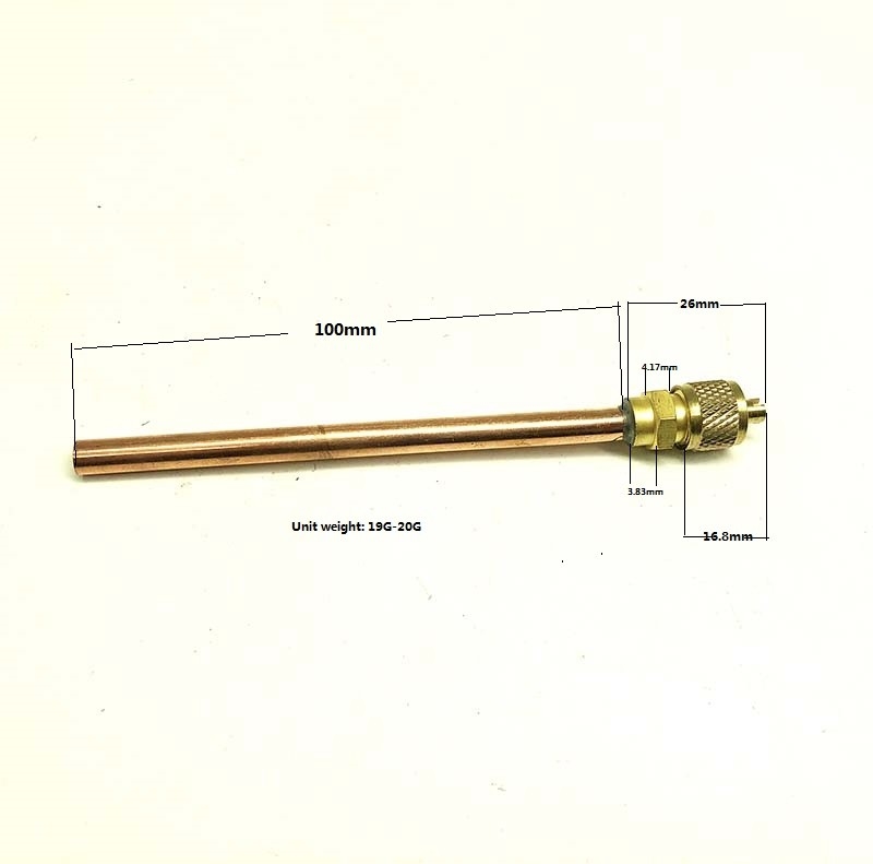 Refrigeration Access HVAC Valve 19G 1/4OD Copper Material Manual Power