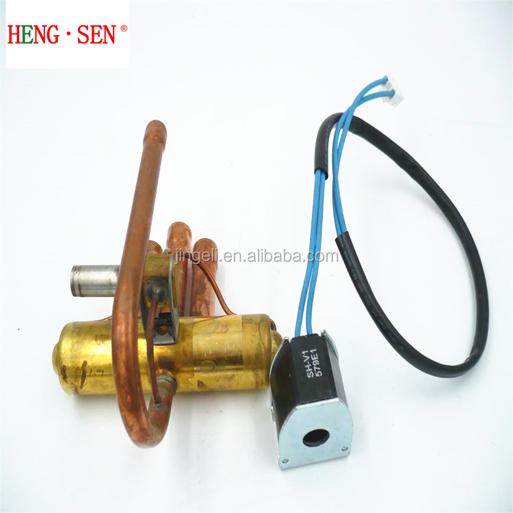 Brass 4 Way 1P-2P HVAC Valve Gas Media With Coil Solenoid 220V