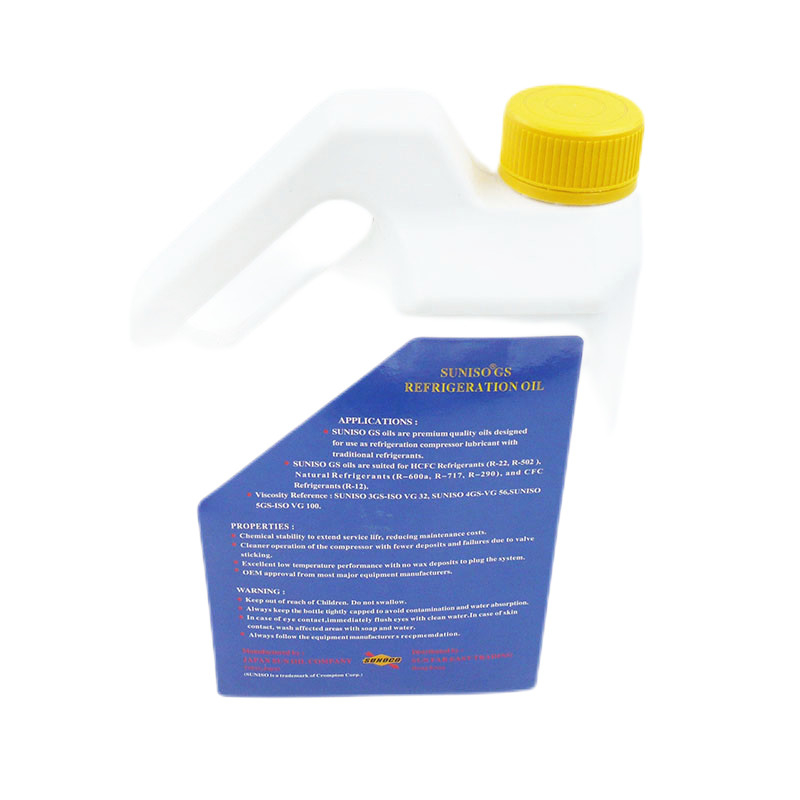 Plastic Bottle 5GS Suniso 3GS Refrigeration Oil Multipurpose Durable